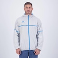 Jaqueta com Capuz Kappa Corta Vento Flow - Masculina CINZA