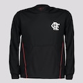 Blusão Com Capuz do Flamengo Braziline Rain - Infantil PRETO
