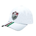 Boné Aba Curva do Fluminense Liga Retro Faixas - Snapback - Adulto BRANCO