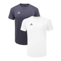 Camiseta Topper Classic New - 2 Unidades - Masculina BRANCO/CINZA