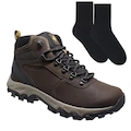 Kit Bota Impermeável Columbia Newton Ridge Plus Ii - Masculina + Par De Meia MARROM