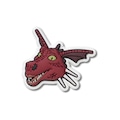 Jibbitz Crosc Dragão Shrek BRANCO
