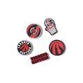 Kit Jibbitz Crocs Nba Toronto Raptors Pack Com 5 Peças BRANCO