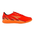 Chuteira Futsal Penalty Lider Y-5 - Adulto VERMELHO/LARANJA