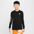 Camiseta Nike Sportswear Boxy - Infantil PRETO
