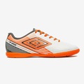 Chuteira Futsal Umbro Fire - Adulto BRANCO/LARANJA