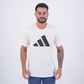 Camiseta adidas Training Essentials Logo - Masculina BRANCO