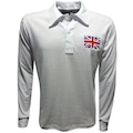 Camiseta Liga Retrô Manga Longa Reino Unido 1908 - Masculina BRANCO