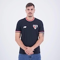 Camiseta New Balance São Paulo Retrô - Masculina PRETO