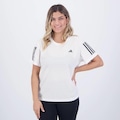 Camiseta adidas own The Run - Feminina BRANCO/PRETO