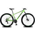 Bicicleta Aro 29 KRW em Alumínio 24 Velocidades Freio à Disco Suspensão Dianteira Mountain Bike Kr1 VERDE/PRETO