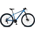 Bicicleta Aro 29 KRW em Alumínio 24 Velocidades Freio Hidráulico Suspensão Dianteira Mountain Bike Kr2 AZUL/PRETO