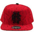 Boné Aba Reta Rhino Size Rhs Full Print - Regulável - Adulto Vermelho/Preto
