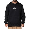 Blusão de Moletom Quiksilver Canguru Metal Comp Logo - Masculino PRETO