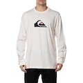 Camiseta Manga Longa Quiksilver Comp Logo - Masculina OFF WHITE
