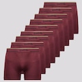 Cueca Boxer Lupo Microfibra sem Costura - 9 Unidades - Adulto VERMELHO