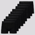 Cueca Boxer Lupo Elastic Soft -  9 Unidades - Adulto PRETO