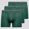 Kit Cuecas Boxer Lupo Microfibra sem Costura - 3 Unidades - Masculino VERDE