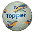 Bola de Futebol de Campo Topper Samba Pró Costurada BRANCO/LARANJA