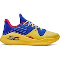 Tênis de Basquete Under Armour Curry 4 Low Flotro - Masculino AZUL