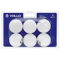 Bola de Tênis de Mesa Vollo 1 Estrelas com 06 Bolas BRANCO