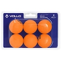 Bola de Tênis de Mesa Vollo 1 Estrelas com 06 Bolas LARANJA