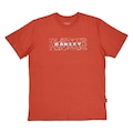 Camiseta Oakley Square Lightning Graphic Tee - Masculina VERMELHO