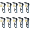 Kit de Suporte Parede para Bicicleta Rava Vertical Gancho Fixo - 10 unidades PRETO