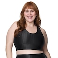 Top sem Bojo Selene 3D Plus Size - Feminino PRETO