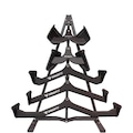 Kit Puxadores Anatômicos para Academia Yangfit + Suporte PRETO