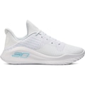 Tênis de Basquete Under Armour Curry 4 Low Flotro - Masculino BRANCO