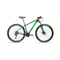 Bicicleta Aro 29 Aluminio Alfameq Tirreno Freio Hidráulico 27 Marchas PRETO/VERDE