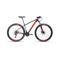 Bicicleta Aro 29 Aluminio Alfameq Tirreno Freio Hidráulico 24 Marchas PRETO/VERMELHO