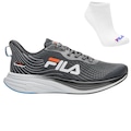 KIT TÊNIS FILA RACER CURVE 2 E MEIA - MASCULINO PRETO/AZUL