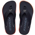 Sandália Chinelo Kivah Line Unissex - Kenner PRETO/LARANJA