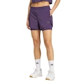 Opção de cor ROXO/PRETO de Shorts adidas Dois em Um Aeroready Made For Training Minimal - Feminino