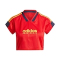 Blusa Cropped adidas Tiro Cut Três Listras - Feminina VERMELHO