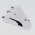 Kit Meia Puma Sapatilha Cano Curto Logo B - 15 Pares - Unissex BRANCO