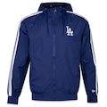 Jaqueta Corta Vento com Capuz New Era Los Angeles Dodgers Hiphop - Masculina AZUL ESCURO