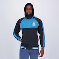Jaqueta com Capuz do Grêmio Trilobal - Masculina PRETO