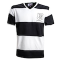 Camisa Alvinegro Praiano 1940 Liga Retrô - Masculina LISTRADO