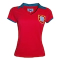 Camiseta Portugal 1972 Liga Retro - Feminina VERMELHO