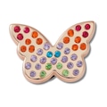 Jibbitz? Crocs Borboleta Incrustada Arco-Íris BRANCO