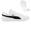 Tênis Puma Up + Meia - Masculino BRANCO/PRETO