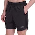 Bermuda New Balance Tenacity Logo 7" - Masculina PRETO