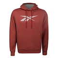 Blusão de Moletom com Capuz Reebok Vector - Masculino VERMELHO