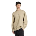 Blusão de Moletom sem Capuz adidas Crew Moletinho All Szn - Masculino MARROM