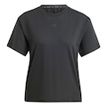 Camiseta adidas Power Back-Cutout Três Listras - Feminina PRETO