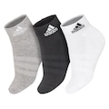 Kit Meias adidas Ankle Cushioned Sportswear com 3 Pares - 35 a 37 - Adulto NAO SE APLICA