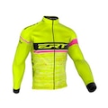 Jaqueta Ciclismo Feminina Térmica Aveludada Ert Team AMARELO/ROSA
